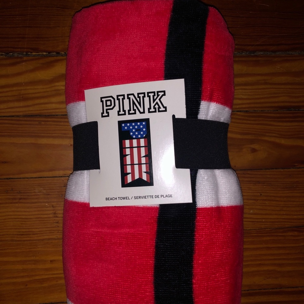 NEW Pink flag towel